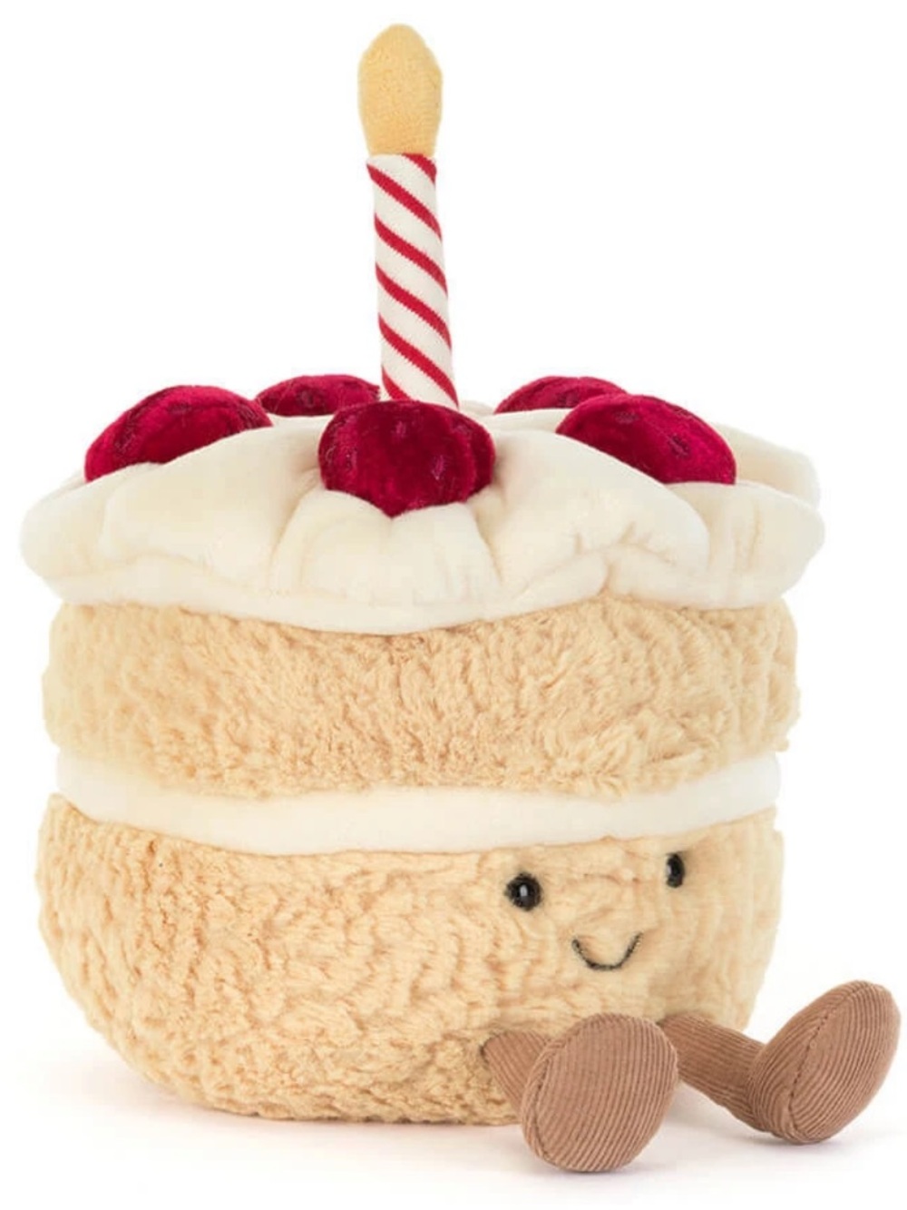 NWT Official Jellycat Amuseables Birthday Cake Fluffy Plush Toy